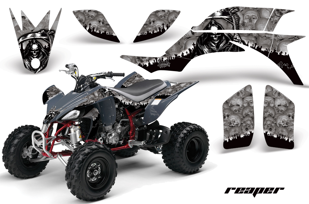 Yamaha YFZ450 04-08 Graphics Reaper Silver